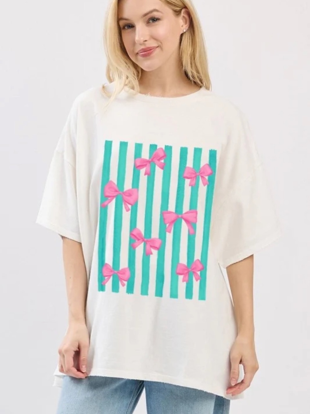 Stripes and Bows Tee